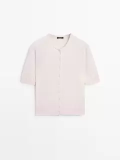 Cárdigan punto manga corta