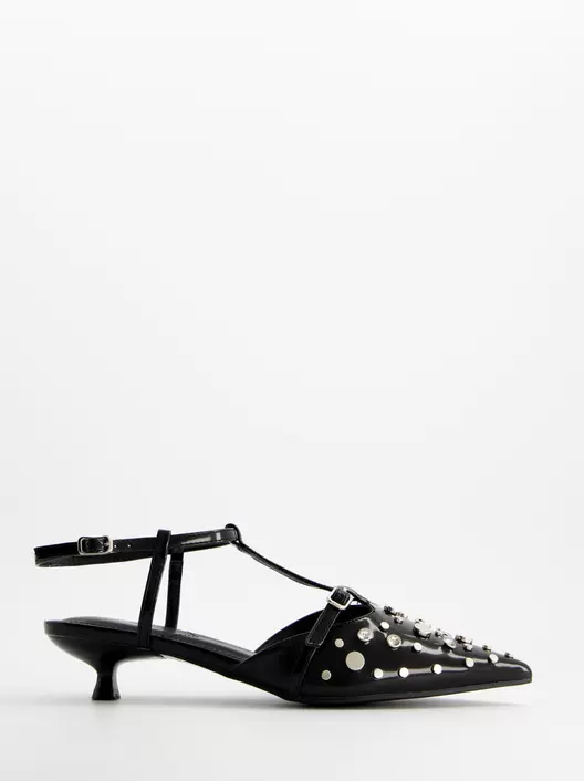 Black studded heels - ULK Leyre