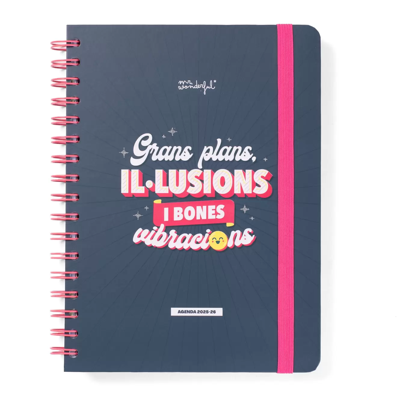 Agenda Mr. wonderful en català 2025-26 Setmanal - Grans plans, il·lusions i bones vibracions