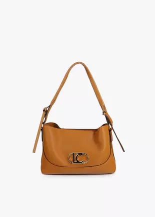 Faux Leather Crossbody Braided Handle and Bow