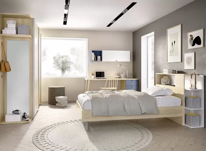 Composicion juvenil con cabezal y bañera