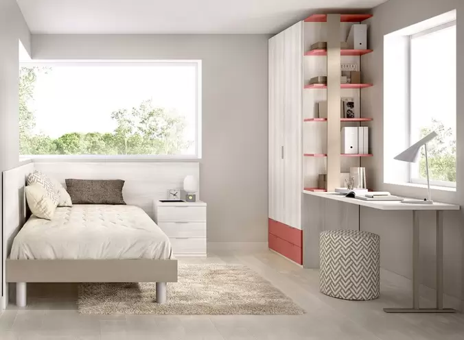 Composicion juvenil con bañera y respaldo