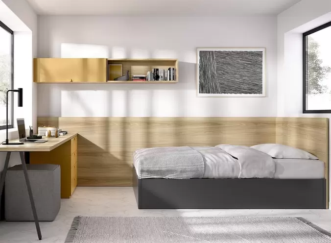 Composicion juvenil con bañera elevable lateral