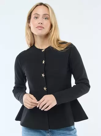 Cárdigan con botones de estrellas