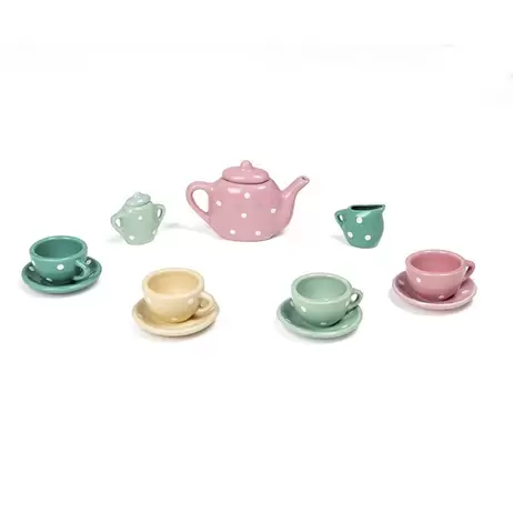 Conjunto 13 piezas de cerámica para jugar a tomar el té