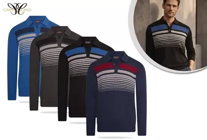 Elegante polo de algodón para hombre
