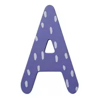 Letra decorativa de madera A