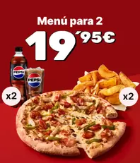 Mediana (5 ing) + 2 entrantes + 2 bebidas por 19,95€