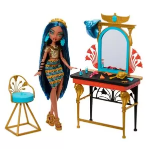 Monster High muñeca Cleo de Nile y tocador