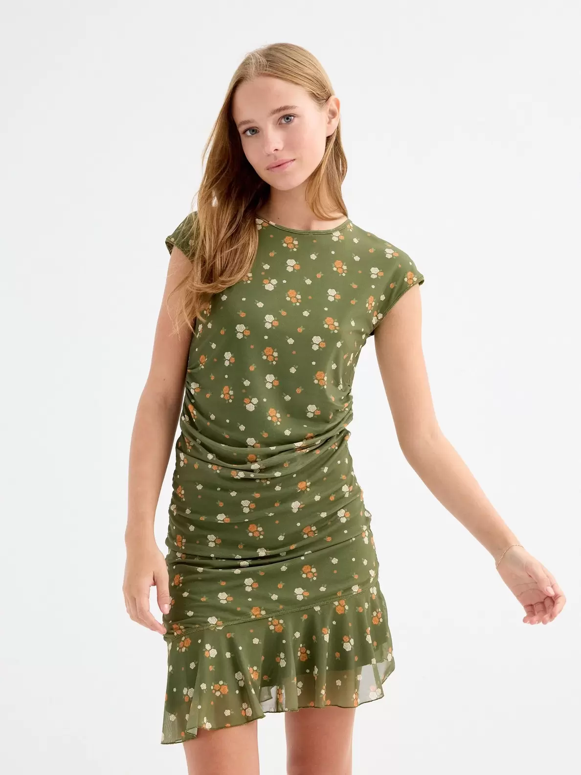 Vestido corto floral