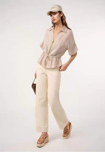 Sobrecamisa vichy BEIGE