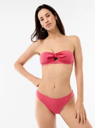 Braga de baño con estampado de vichy