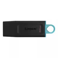 MEMORIA USB KINGSTON DTX 64GB USB-3.2 LECTURA: 100MB/s ESCRITURA: 100MB/s NEGRO
