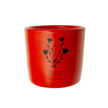 Vela cerámica magenta