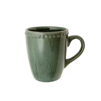 Mug gres esmaltado turquesa