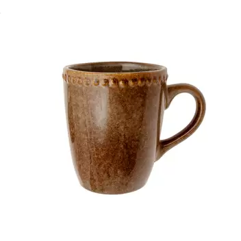 Mug gres esmaltado marrón