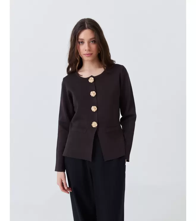 CHAQUETA PUNTO PEPLUM