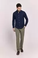 Camisa lisa manga larga