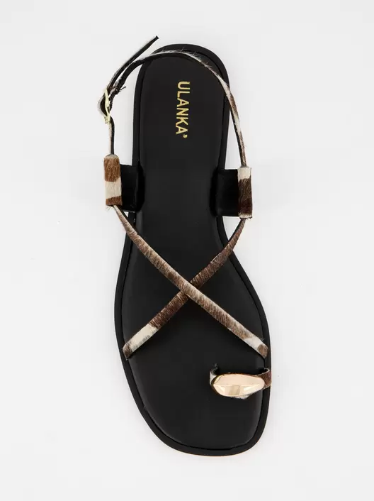 Flat leather sandals - Ossy