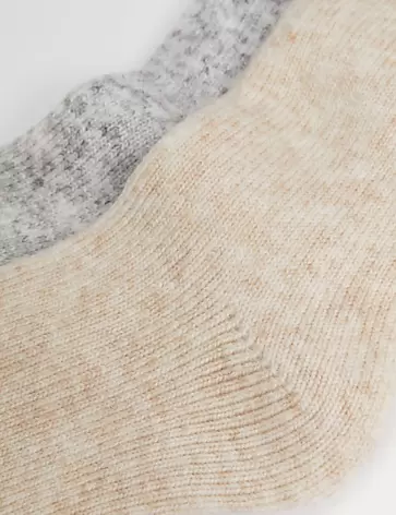 Pack de 2 pares de calcetines térmicos tipo bota reforzados