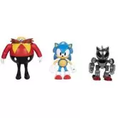 Sonic pack 3 figuras 10 cm (jakks pacific - 408634-rf1)