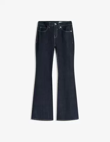 Jeans baggy flare tiro bajo