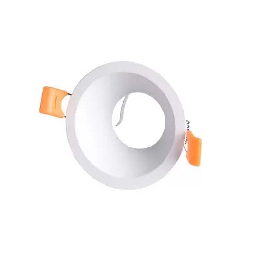 Empotrable de techo Living redondo en aluminio blanco 1XGU10  estilo moderno 8cm Ø