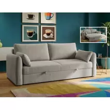 Maxi sofá cama tres plazas Brooklyn beige 210 cm