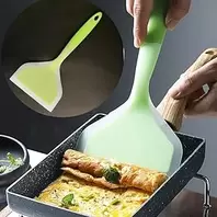 1 Pcs Tamagoyaki Silicone Nonstick Spatula, Wide Surface Kitchen Spatula for Eggs, Pancakes, Pizza, Durable and Heat Resistant Kitchen Tool for Frying, Grilling and BBQ