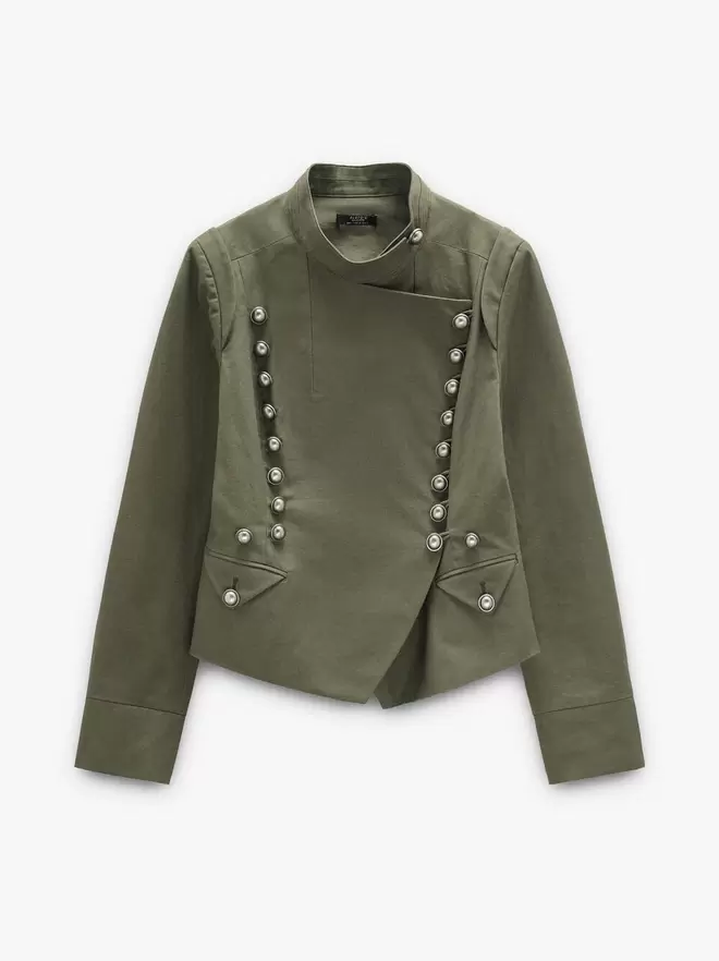 Chaqueta con botones 100% algodón