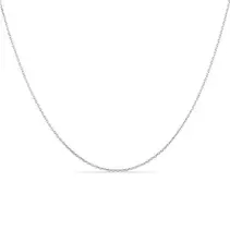 Cadena fina de plata forzada