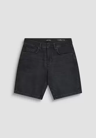 PANTALONES CORTOS REGULAR FIT «TOM» DE TEJIDO VAQUERO NEGRO