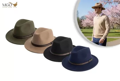 Sombrero clásico de fieltro con cinta