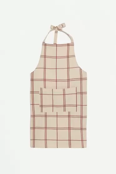 Delantal rústico cuadros