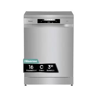 Lavavajillas 60cm 3 Bandeja Hisense HS643C90X Inox Clase C