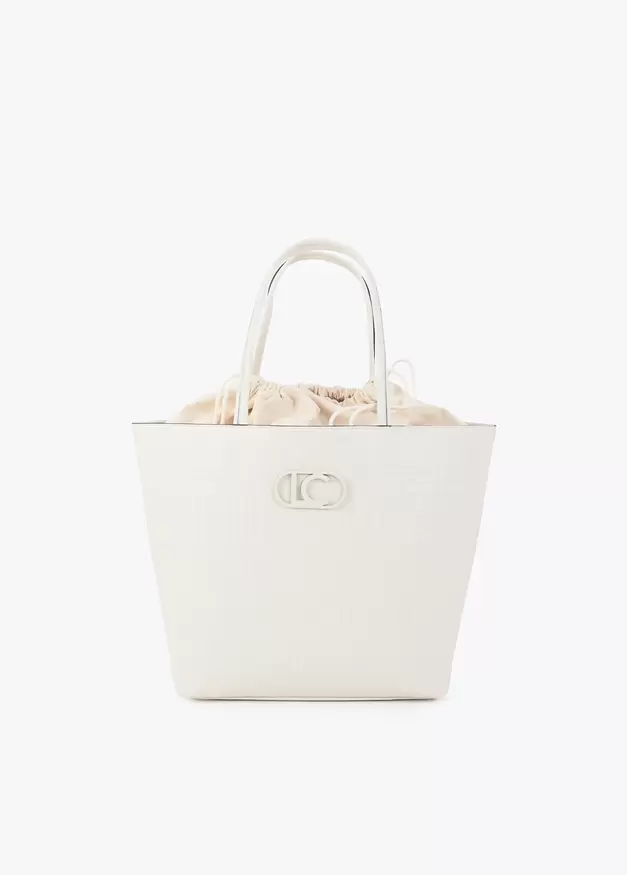 Deconstructed Monogram Stitch Shopper
