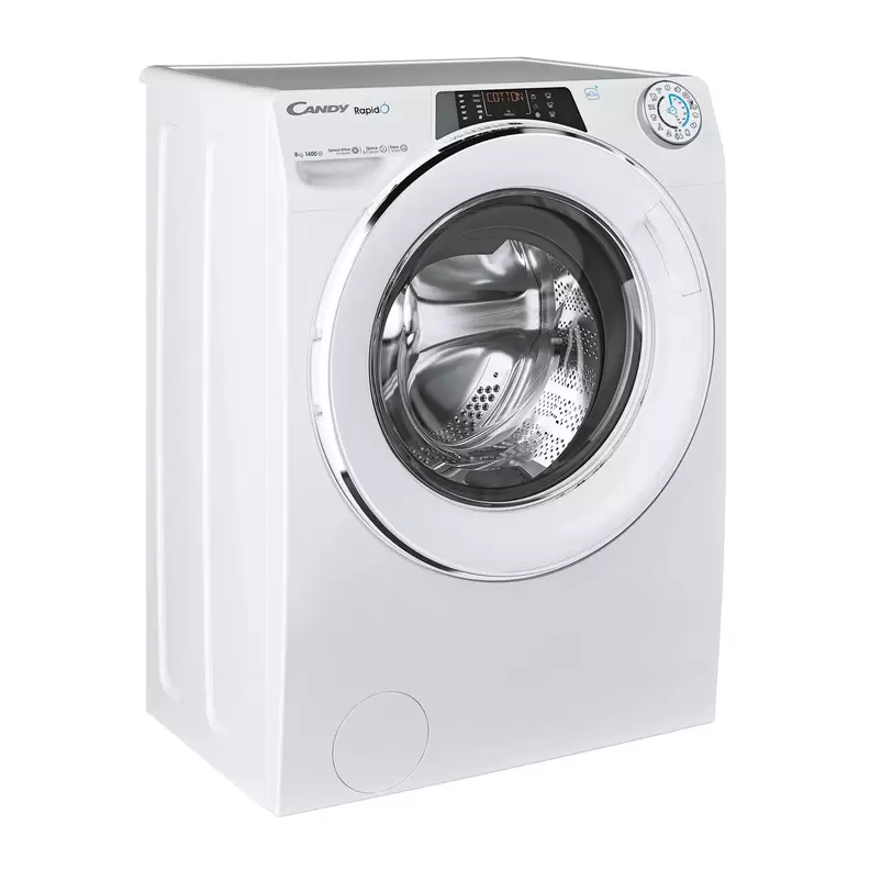 Lavadora Candy 8 kg / 1.400 rpm con WIFI RapidÓ  - RO 1486DWMCT/1-S