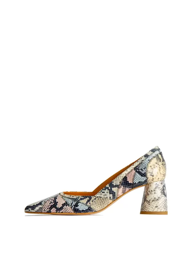 LILLE Piel grabada pitón multi