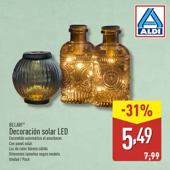 Decoración solar LED