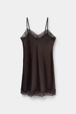 Combinación con encaje y seda mujer