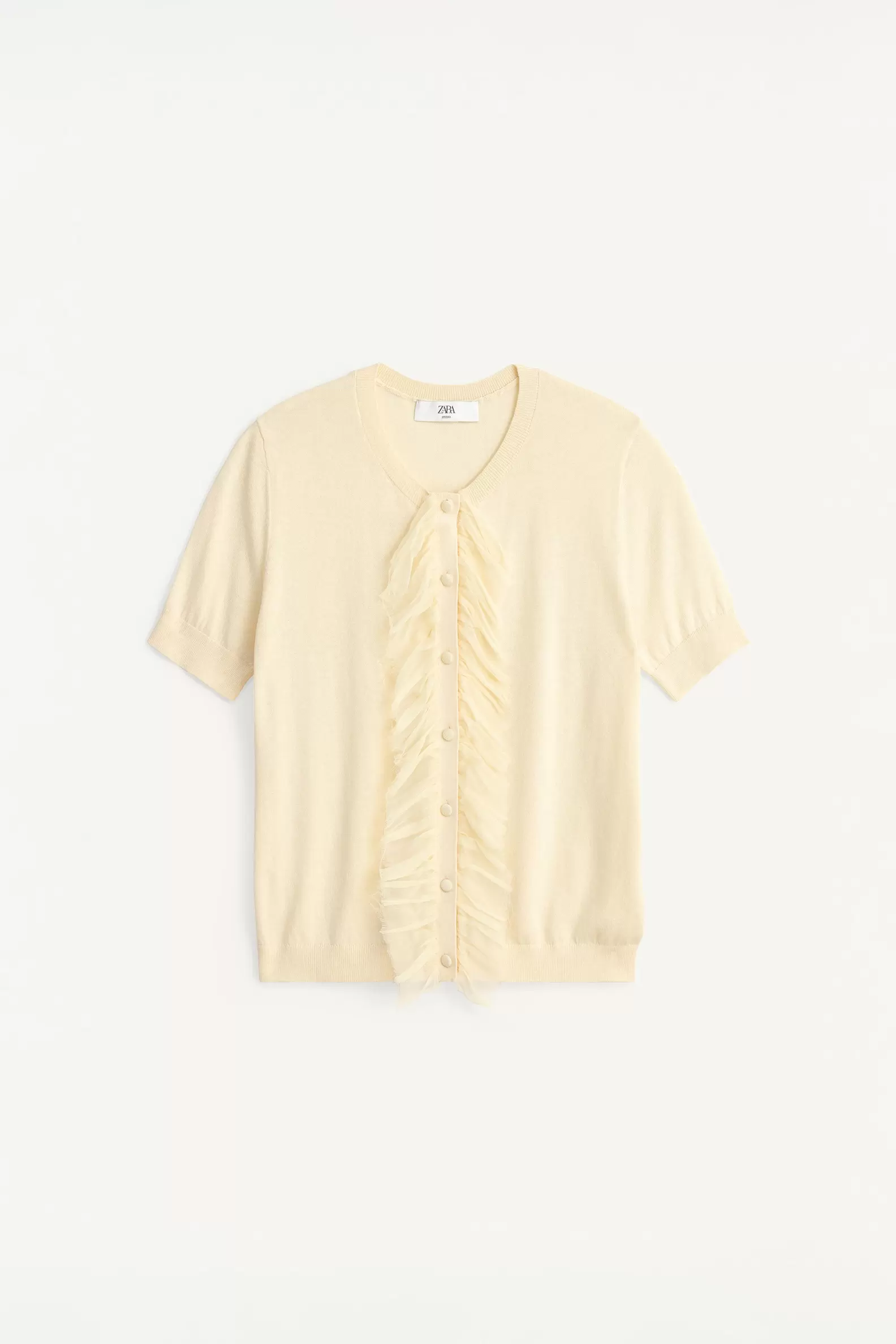 CHAQUETA PUNTO VOLANTES CON SEDA LIMITED EDITION