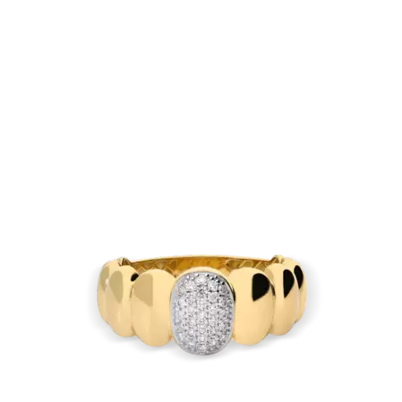 Anillo diamante natural 0.20 ct. oro 18 quilates