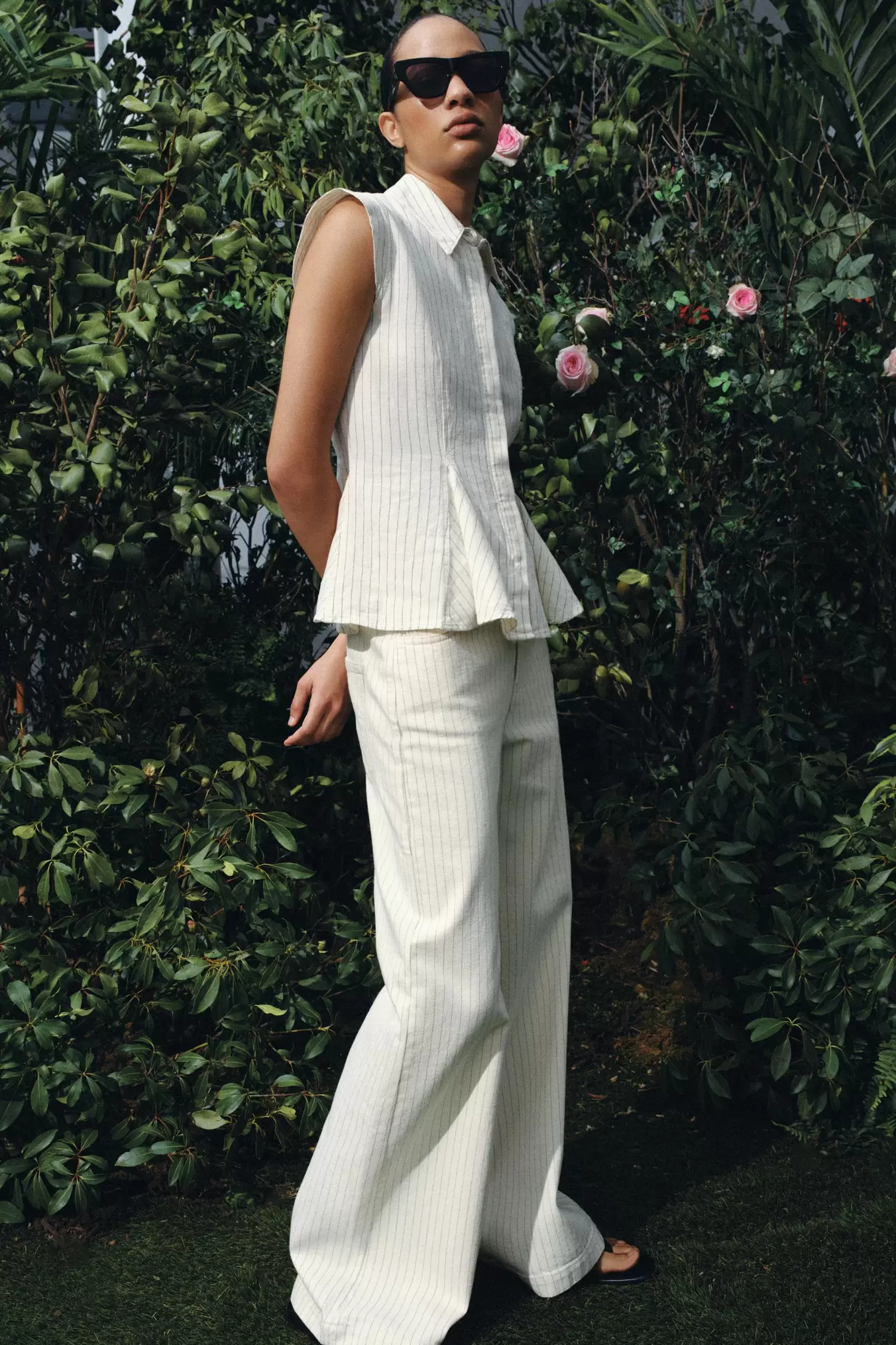 JEANS ZW COLLECTION WIDE LEG RAYAS TIRO ALTO