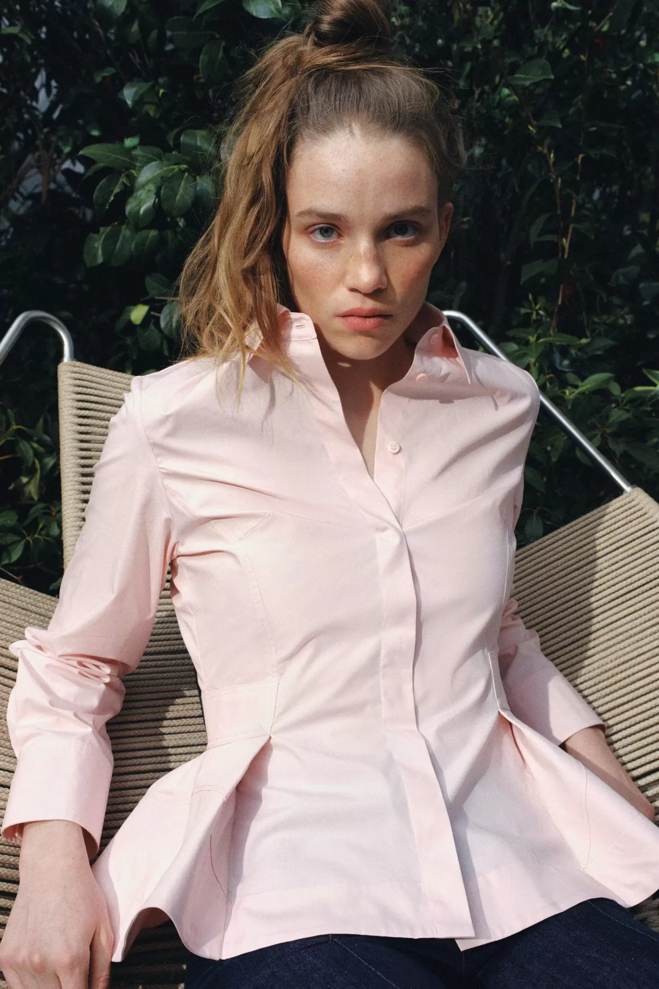 CAMISA POPELÍN PEPLUM ZW COLLECTION