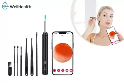 Limpiador de oídos con cámara