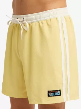 One Piece Solid 16" Short de natación Amarillo Hombre