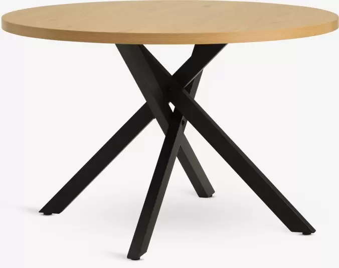 NORTOFTMesa de comedor NORTOFT Ø120 color roble cálido/negro