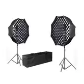 Kit de iluminación de 2 SoftBox octagonales UPFK-PKSB06