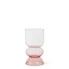 Vase en verre Sunrise 20 cm - Rose pâle