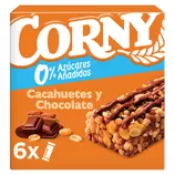 Pack Familiar: Corny Pack 10 barritas 0% cacahuete chocolate 6 x 20 g (Total: 60 barritas) (Caducidad: 24-05-2026)